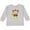 AC-Heather Grey, variant on Hipster Monkey, Monkey with Glasses, Flowers Boys or Girls Long Sleeve Toddler T-Shirt