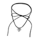 thumbnail image 5 of Collar de varias hileras jinwen cadena de cuerda de encaje colgante elegante moda DIY Plata, 5 of 8