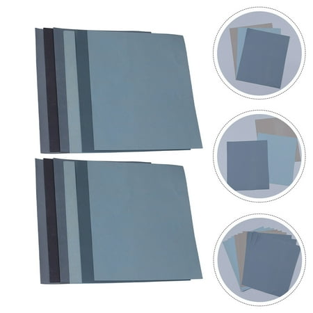 HONITANO 12Pcs Silicon Carbide Sandpaper Assorted Color Polishing Sanding for Automobiles Woodworking