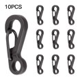 thumbnail image 1 of CNKOO 10Pcs Zinc Alloy Key Rings D Shape Keychain Clips Small Multipurpose Carabiner Buckles, 1 of 9