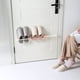 thumbnail image 4 of Wosthever Estante 3 en 1 para colgar zapatillas, colgador de baño plegable multifuncional, estante para inodoro, instalación perforada Almacenamiento y organización del hogar Rosa, 4 of 6