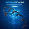 thumbnail image 5 of Cable Divisor Fuente Alimentación Disco Duro SATA 15 Pines 1 A 5 para Servidor PC, 5 of 5