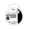 Cousin DIY 7-Strand Stainless Steel Flexible Beading Wire, Silver, 0.45mm x 40 ft Roll