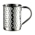 thumbnail image 2 of FURNIX 430Ml Hammered Surfaces Mug With Handle,Stainless Steel Coffee Mug,Camping Cups,Tea Cup With Handle,Drinking Cups For Outdoor,Cups For Hot Cold Drinks,Strong Sturdy Mug,Cups For Cold Drinks, 2 of 5