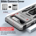 thumbnail image 5 of LeYi for Google Pixel 7A Case with  2 Pack Screen Protector, 360° Magnetic Ring Holder Kickst, Grey, 5 of 8