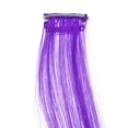 thumbnail image 4 of 1 Piece Pedazo De Cabello Teñido Gradiente De La Personalidad Punky Clip De La Peluca Púrpura 40cm Yinane La extensión del pelo, 4 of 5