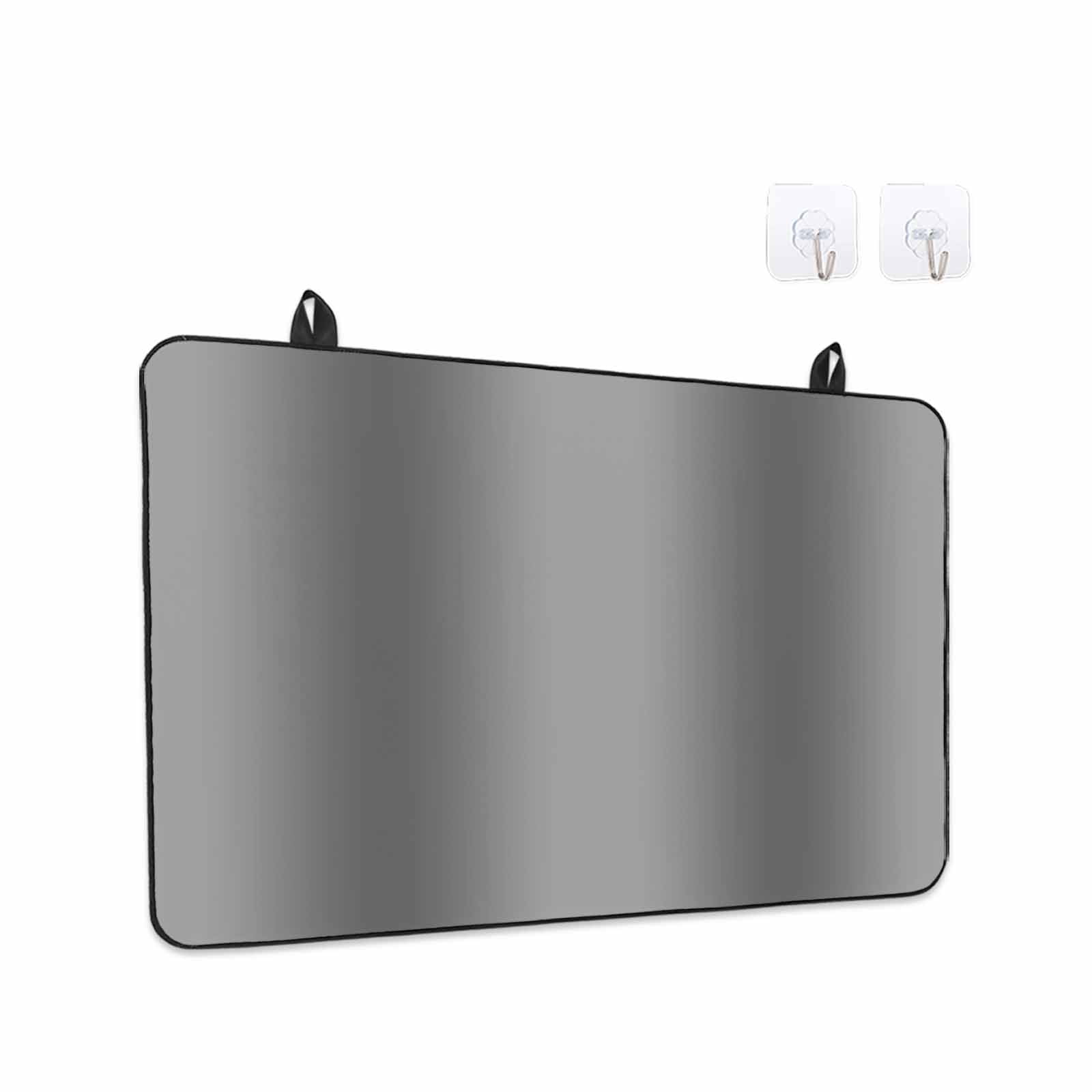 Gray Ombre Stove Top Cover for Electric Stove, Heat-proof & Non Slip Glass Top Stove Cover Protector, Modern Abstract Art Farmhouse Gradient Kitchen Flat Cooktop Rubber Mat 28.5x20.5 Inches