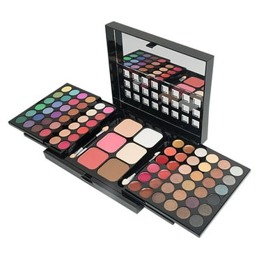 All in One Makeup Gift Kit - Ultimate Color Combination - 48 Eyeshadow, 18 Lip Gloss, 6 Concealer, 6 Contour Powder, 4 Brushes, 1 Mirror, 78 Colors Makeup Set Combination Palette for Women & Girl