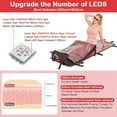 thumbnail image 2 of Red Light Therapy Mat Full Body Red Light Therapy Device,84.6'' x 33.5'' 2832pcs LED Beads 660nm&850nm Large Infrared Light Therapy Mat Sleeping Bag, Full Body Coverage, for Pain Relief, Energy, 2 of 10