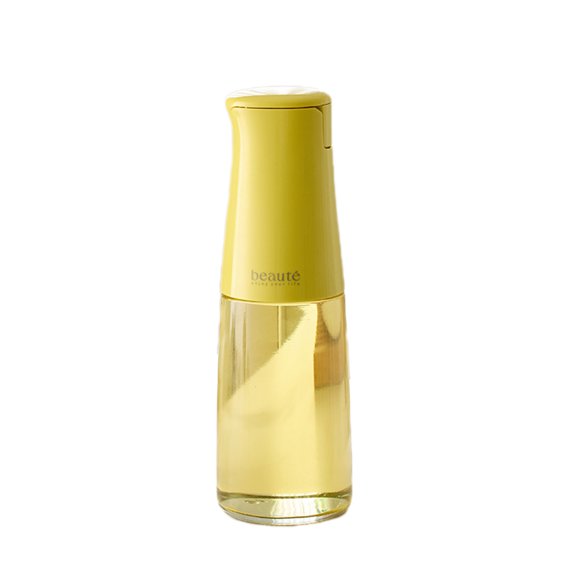 Ycandiee Glass Olive Oil Dispenser, Kitchen Oil and Vinegar Bottle with Easy Pouring Spout, Drip Free, Self Opening Lid