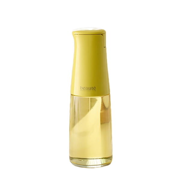 Pisexur Batería de cocina Aceitera de vidrio con apertura y cierre automáticos, ideal para condimentos de cocina y alimentos. para la cocina del hogar