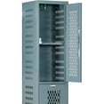 Powder Coting Locker Global Industrial 2-Tier 2 Door Ventilated Locker,15