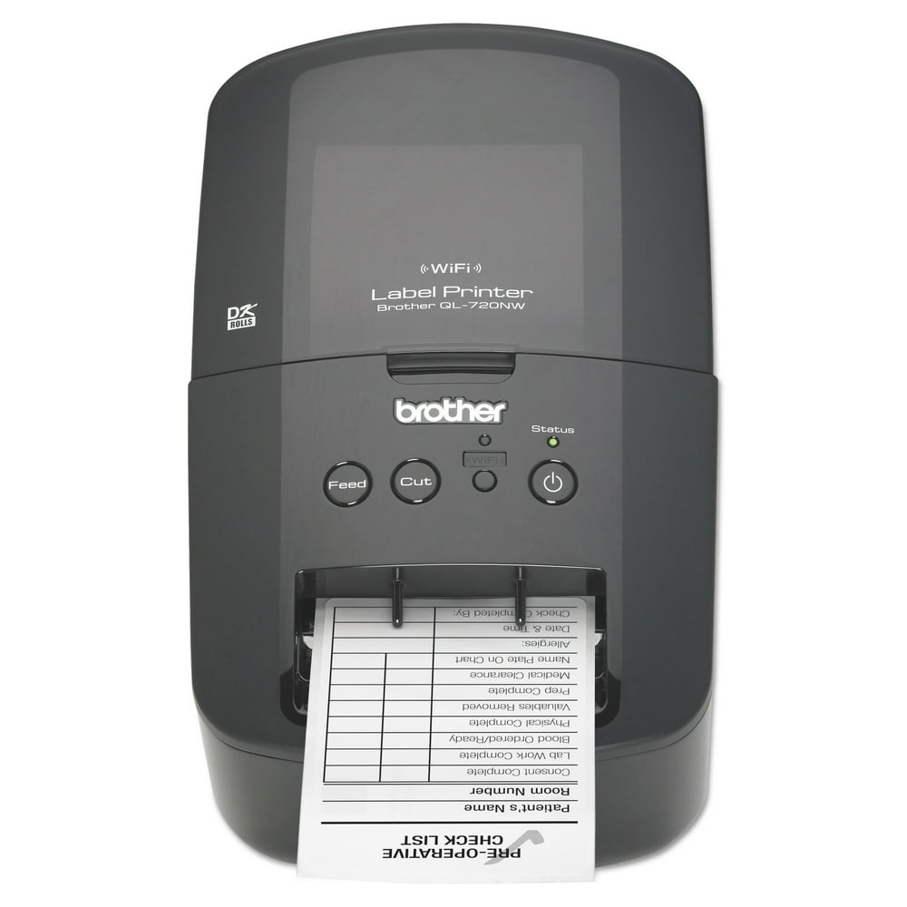 Brother QL720NW Label Printer, 93 Labels/Minute, 5"w x 93/8"d x 6"h