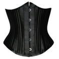 thumbnail image 2 of ZVAVZ Corset Waist Belt for Women Steel Boned Underbust Corset Satin Heavy Duty Waist Training Shaper Cincher Body Corset Black,XL, 2 of 4