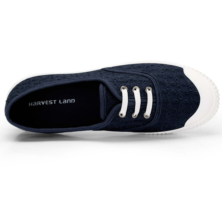Harvest Land Women's Low Top Canvas Shoes Fashion Flat Slip Harvest Land Women's Low Top Canvas Shoes Fashion Flat Slip