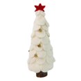 thumbnail image 6 of Christmas Tree Tabletop Ornament with Star Wool Artificial Craft Xmas Table Decorations for Bookshelf Hotel Gift Holiday Restaurant White L, 6 of 9