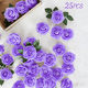 thumbnail image 2 of 25pcs Rosas Artificiales Decoración Fiesta De Boda Flor 8 Cm Xtellar morado, 2 of 3