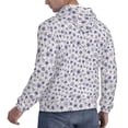 thumbnail image 6 of Balery Blue Dandelion Pattern Mens Hoodie Kangaroo Pocket Hoodie Pullover Hooded Sweatshirt Ideal for Daily Wear Travel and Home-X-Large, 6 of 7