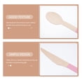 thumbnail image 2 of Wooden Spoon Set of 8 Pieces for Decor Pink Color for Home Office Restaurant Camping, 2 of 8