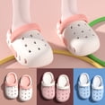 thumbnail image 4 of Ticikt Toddler Clogs Kids Water Children Shoes Boys Girls Sandals Slippers Garden for Little/Big Kids Summer Indoor Outdoor Beach Pool,Color:Sky Blue,Size:6-7 Years, 4 of 5