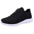 thumbnail image 1 of NEWMAL Women's Walking Shoes Comfy Casual Knit Sneaker （8 BLACK WHITEK）, 1 of 7