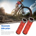thumbnail image 3 of Toudaret Bicycle Handlebars Shock-absorbing Bicycle Grips 1 Pair Ergonomic Non-slip Bicycle Handlebar Grips with Plugs Shock-absorbing for Mountain, 3 of 8