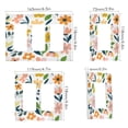 thumbnail image 2 of Yayeee Rocker Switch Wall Plate 1-Gang 4.6"x2.9" Home Decorative Outlet Cover, Retro Yellow Floral, 2 of 6