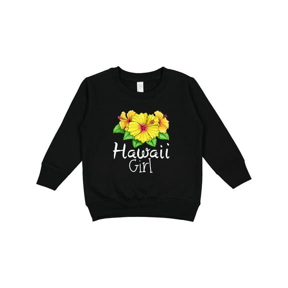 Inktastic Hawaii Girl Hibiscus Flowers Toddler Sweatshirt