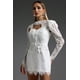 thumbnail image 4 of Minivestido Bellabarnetten de encaje con manga abullonada y capucha, 4 of 6
