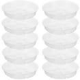 thumbnail image 6 of Gymnture 10 Clear Plastic Plant Saucers 8in for Indoor Flower Pots, 6 of 10