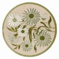 thumbnail image 5 of Nourison Aloha Indoor/Outdoor Ivory Green 5'3" x Round Area Rug (5 Round), 5 of 9
