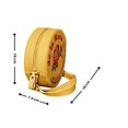 thumbnail image 2 of Bolsa en forma de MAZAPAN, Diseño de Dulce Tipico Mexicano, Forma Redonda, Moda Kawaii, Bandolera para Mujer, Cross Body, Correa Ajustable, Color Amarillo, Novedoso y Encantador (Bolsa para Mujer)., 2 of 5