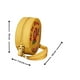 thumbnail image 2 of Bolsa en forma de MAZAPAN, Diseño de Dulce Tipico Mexicano, Forma Redonda, Moda Kawaii, Bandolera para Mujer, Cross Body, Correa Ajustable, Color Amarillo, Novedoso y Encantador (Bolsa para Mujer)., 2 of 5