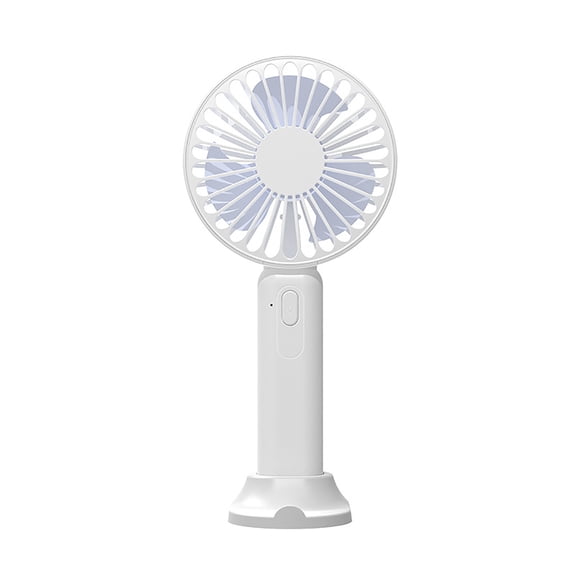Portable Handheld Fan, USB Rechargeable Personal Cooling Fan with 3 Adjustable Speeds, Low-Noise Mini Desktop Fan for Office Travel Camping