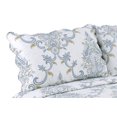 thumbnail image 2 of Marina Decoration Rich Printed Stitching Coverlet Bedspread Ultra Soft Bedding Summer Quilt Set with Quilted Sham, Classic Blue Yellow Paisley Pattern, 2 of 6