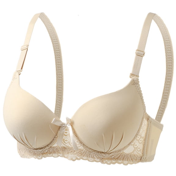Aofany Plus Size Bras for Women with Wire Push Up Bra T-shirt Bras Full Coverage Breathable Underwear Comfy Supportive Everyday Bras, 34B/C-40B/C