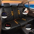 thumbnail image 5 of Car Seat Covers Fit for Volvo S40 2004-2011,Premium Leather Waterproof Leather Breathable Anti-Slip Fast Install Automotive Accessories Red,Full Set(2 Row 5 Seats), 5 of 10