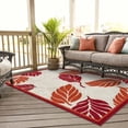 thumbnail image 4 of Unique Loom Outdoor Botanical Collection Area Rug - Augusta (5' x 8' Rectangle Terracotta/Red), 4 of 8