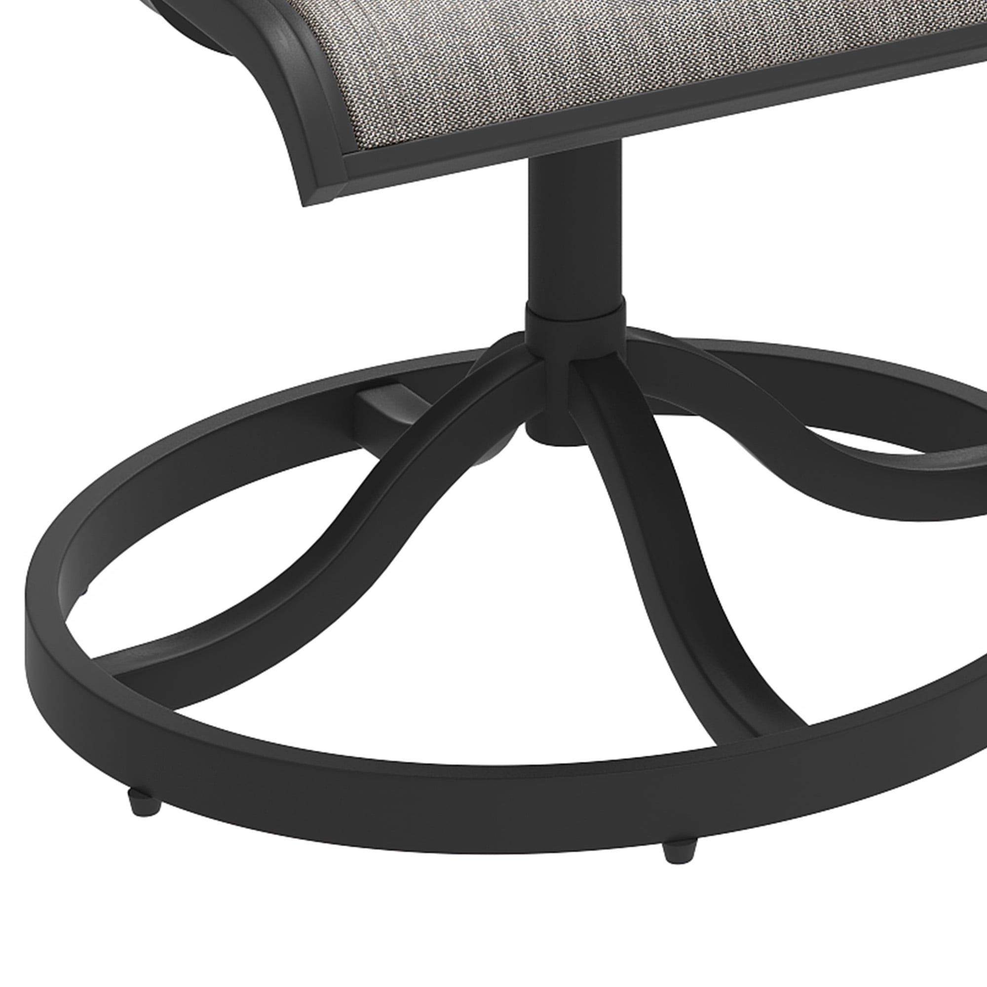 Uforic 4 pcs 360° Swivel Chairs, Outdoor Dining Chairs, Set of 4 Dining Chairs, Ideal for Patio, Garden, Backyard, and Porch, All-weather Material, Breathable Textilene Fabric, Brown