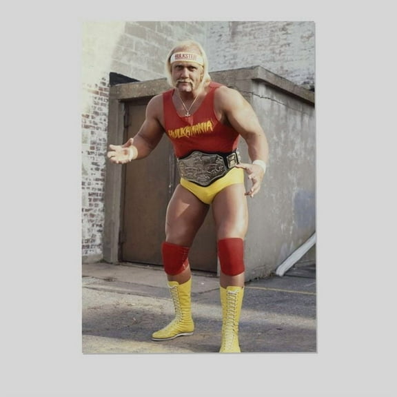 Hulk Hogan championship belt 1980s 5 2025 Size 24''x36'' - Postora