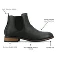 thumbnail image 4 of Vance Co. Mens Landon Wide Width Tru Comfort Foam Pull-on Round Toe Chelsea Boot, 4 of 8