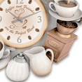 thumbnail image 3 of The Bradford Exchange The Perfect Coffee Blend Sculptural Wall Clock with Cup Pendulum 14.25-inches, 3 of 4