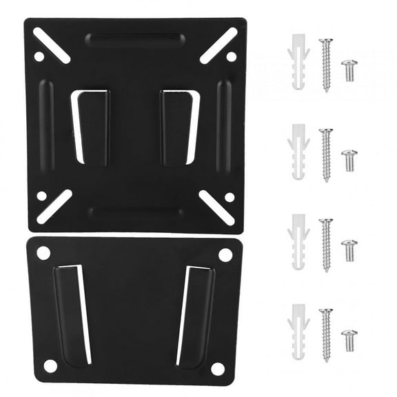 TV Mount Holder, Universal 14-32in LCD TV Wall Mount Bracket Large Load Solid Support Wall TV Mount with Screws for Flat Screen Panel Stand