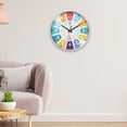 thumbnail image 4 of veasfak Modern Kids Wall Clock with Silent Ticking,Kids Learning Time Teaching Clock for E, 4 of 7