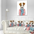 thumbnail image 3 of Designart Funny Jack Russell in Formal Suit - Animal Throw Pillow - 12x20, 3 of 5