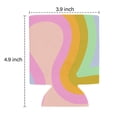 thumbnail image 3 of 2 Pcs Sleeves Beer Cooler Bags Insulated Collapsible Can Sleeves Colored Curved Color Blocks Can Cooler Sleeve for Bulk for Soda, 3 of 3