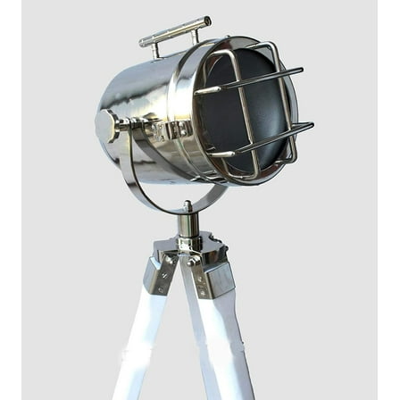 Beautiful Nautical Floor Lamp Spot Light With White Wooden Tripod Home Decor