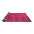 thumbnail image 2 of Ahgly Company Indoor Round Oriental Pink Industrial Area Rugs, 3' Round, 2 of 4