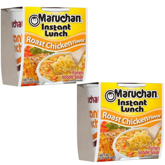 Maruchan Instant Lunch Roast Chicken Flavor, 2.25 Oz, Pack of 2