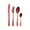 Red, variant on Stainless Steel Table Christmas Series Cutlery Stainless Steel Knife Fork and Spoon 4 Piece Set Christmas Dinner Sets Forks and Spoons,Spoons and Forks Set,Fork and Spoon Set